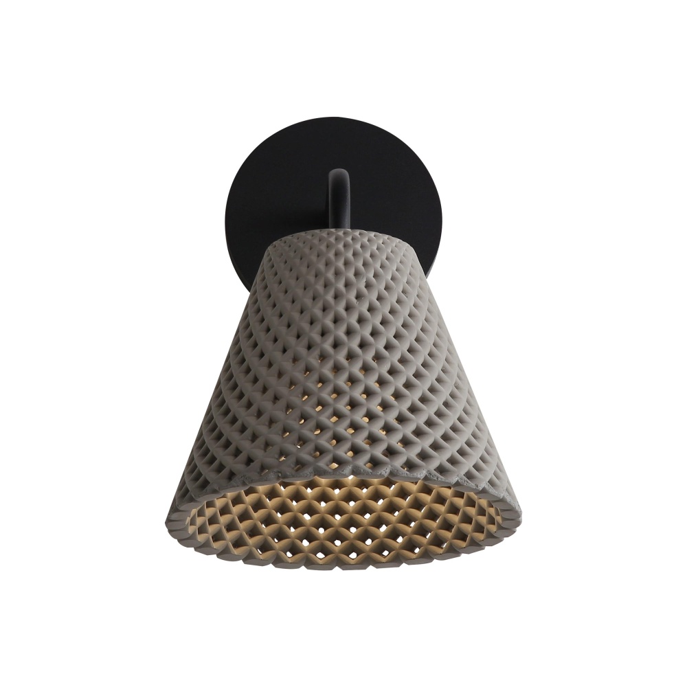 Golden Lighting Clarus Integrated LED Wall Sconce in Grey Cement